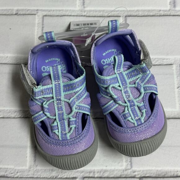 OshKosh Everplay Flexible Outsole Bump Toe Sandal Purple Lilac Toddler Size 5 - Picture 1 of 7
